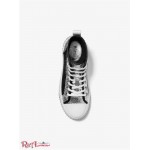 Женские Сникерсы MICHAEL KORS (Gertie Two-Tone Sequined Canvas High-Top Sneaker) 65217-05 черный