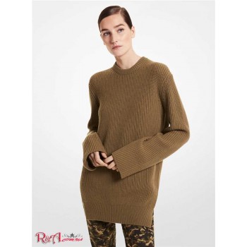 Женская Туника (Ribbed Cashmere Side Slit Tunic) 65157-05 можжевельник