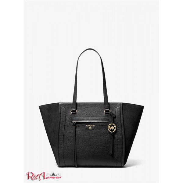 Женская Таут Сумка MICHAEL KORS (Carine Large Pebbled Leather Tote Bag) 65517-05 Черный