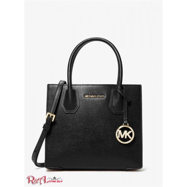 Женская Сумка Кроссбоди MICHAEL KORS (Mercer Medium Pebbled Leather Crossbody Bag) 65347-05 Черный