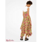 Женское Платье MICHAEL KORS (Daisy Crepe De Chine Asymmetric Dress) 65208-05 фламинго