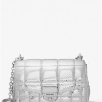 Женская Сумка на Плечо (SoHo Large Quilted Metallic Snake Embossed Leather Shoulder Bag) 65478-05 серебро