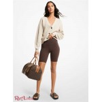 Женский Кардиган MICHAEL KORS (Ribbed Wool Blend Cropped Cardigan) 60698-05 Dune