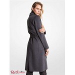 Женское Пальто MICHAEL KORS (Wool Blend Wrap Coat) 65128-05 Heather Серый