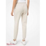 Женские Джоггеры MICHAEL KORS (Drawstring Organic Cotton Blend Joggers) 64968-05 Dune Heather