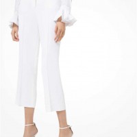 Жіночі Штани (Stretch-Cotton Cropped Trousers) 65568-05 Оптичний Білий