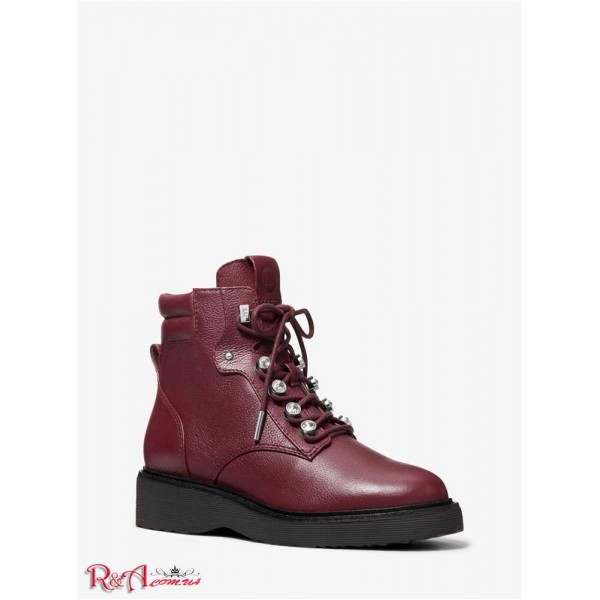 Жіночі Черевики MICHAEL KORS (Trudy Embellished Leather Boot) 65598-05 Merlot