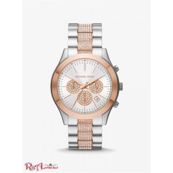 Жіночий Годинник (Oversized Slim Runway Pave Two-Tone Watch) 64978-05 два тон