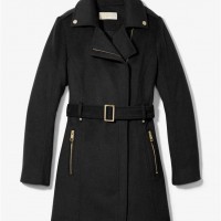 Женский Ремень (Wool Blend Belted Coat) 61098-05 Черный