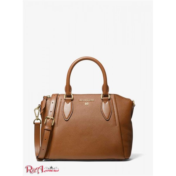 Жіноча Сумка Сетчел MICHAEL KORS (Sienna Medium Pebbled Leather Satchel) 61628-05 Багаж