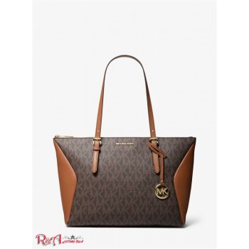 Женская Таут Сумка (Coraline Large Logo and Leather Tote Bag) 65298-05 коричневый