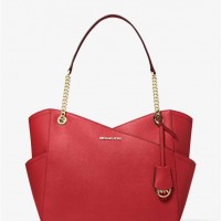 Жіноча Сумка на Плече (Jet Set Large Saffiano Leather Shoulder Bag) 65378-05 Flame