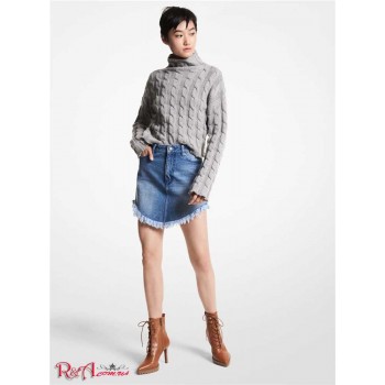 Женская Юбка (Frayed Hem Denim Skirt) 60978-05 Мытье Индиго