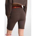 Жіночі Шорти MICHAEL KORS (Logo Tape Stretch Nylon Bike Shorts) 65048-05 шоколад