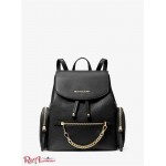 Женский Рюкзак MICHAEL KORS (Jet Set Medium Pebbled Leather Backpack) 65318-05 Черный