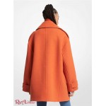 Женское Пальто MICHAEL KORS (Wool Blend Oversized Peacoat) 65058-05 оранжевая специя