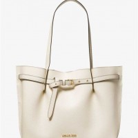 Жіноча Таут Сумка (Emilia Large Pebbled Leather Tote Bag) 65368-05 Lt Кремовий