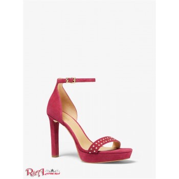 Женские Сандалии (Margot Studded Suede Platform Sandal) 61338-05 Берри