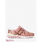 Женские Кроссовки MICHAEL KORS (Allie Extreme Snake Embossed Leather Trainer) 61278-05 оболочка розовый