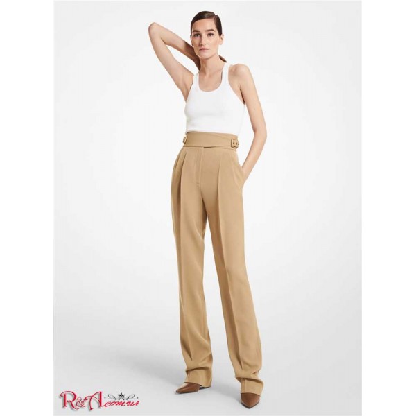 Жіночі Штани MICHAEL KORS (Wool Gabardine Gurkha Trousers) 65578-05 ячмінь