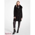 Жіноче Пальто MICHAEL KORS (Faux Fur-Trimmed Wool Blend Coat) 61118-05 Чорний