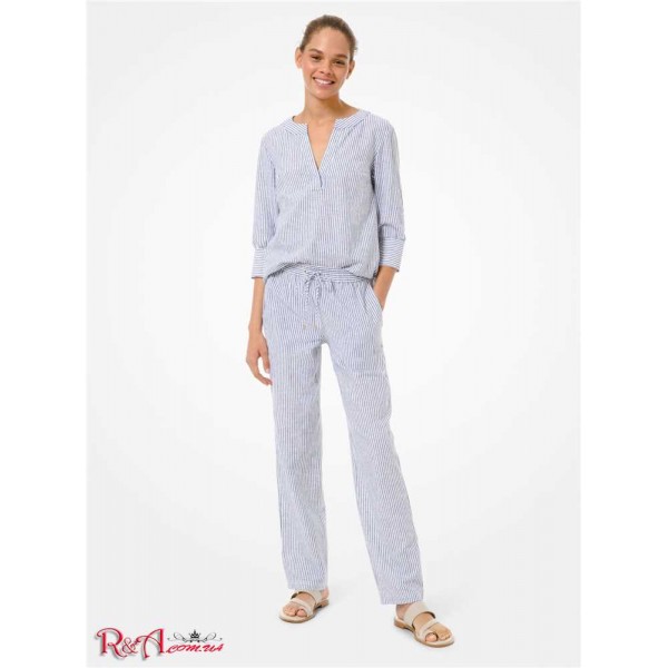 Жіноча Піжама MICHAEL KORS (Striped Linen and Cotton Pajama Pants) 60838-05 true namy