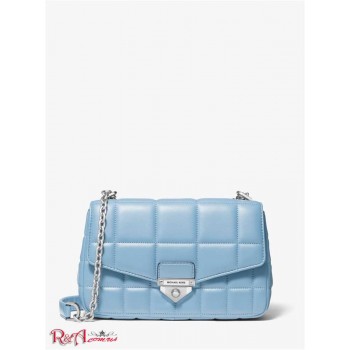 Женская Сумка на Плечо (SoHo Large Quilted Leather Shoulder Bag) 61648-05 Chambray