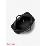 Жіноча Таут Сумка MICHAEL KORS (Lina Medium Logo Faux Leather Tote Bag) 65508-05 Чорний