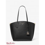 Жіноча Таут Сумка MICHAEL KORS (Jane Large Pebbled Leather Tote Bag) 65488-05 Чорний