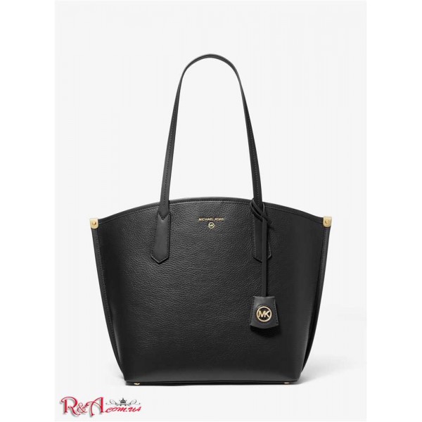 Жіноча Таут Сумка MICHAEL KORS (Jane Large Pebbled Leather Tote Bag) 65488-05 Чорний