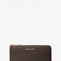 Жіночий Гаманець (Jet Set Travel Large Logo Quarter-Zip Wallet) 61508-05 Коричневий