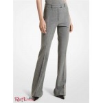 Жіночі Штани MICHAEL KORS (Stretch Wool Flannel Split-Cuff Trousers) 65588-05 банкір сірий