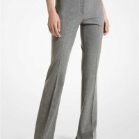 Женские Штаны (Stretch Wool Flannel Split-Cuff Trousers) 65588-05 banker grey