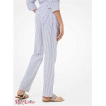 Женская Пижама MICHAEL KORS (Striped Linen and Cotton Pajama Pants) 60838-05 истинный военно-морской флот