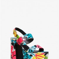 Жіночий Сандалі (Blaire Floral Leather Platform Sandal) 49178-05 чорний