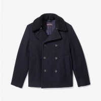 Чоловіче Пальто (Wool Blend Peacoat) 61078-05 опівночі