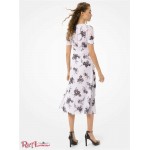 Женское Платье MICHAEL KORS (Floral Georgette Button-Front Dress) 60808-05 лавандовый туман