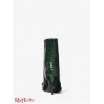 Жіночі Черевики MICHAEL KORS (Scarlett Embellished Crocodile Embossed Leather Boot) 65638-05 Мох