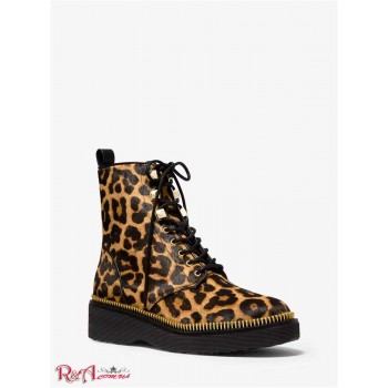 Жіночі Черевики (Haskell Leopard Calf Hair Combat Boot) 61349-05 butterscotch