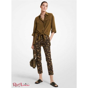 Женские Штаны (Samantha Camouflage Stretch Cotton Pants) 61659-05 Можжевельник