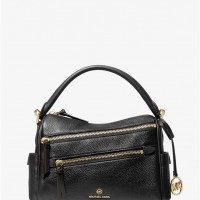 Женская Сумка Сэтчел (Lorimer Medium Pebbled Leather Satchel) 65529-05 Черный