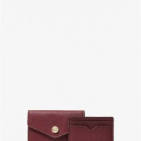 Жіночий Чохол Для Карт (Small Saffiano Leather 3-in-1 Card Case) 61499-05 Merlot