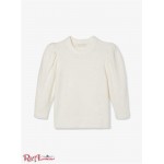 Женский Свитер MICHAEL KORS (Knit Puff Sleeve Cropped Sweater) 48519-05 Bone