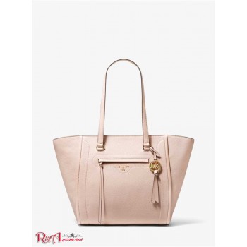 Женская Таут Сумка (Carine Large Pebbled Leather Tote Bag) 65489-05 Нежно-Розовый
