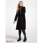 Женское Пальто MICHAEL KORS (Wool Blend Wrap Coat) 65129-05 Черный