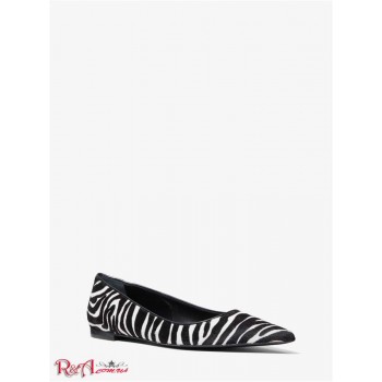 Женский Бралетт (Agnes Zebra Print Calf Hair Flat) 65199-05 ivory/black
