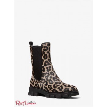 Жіночі Черевики (Ridley Leopard Print Calf Hair Boot) 61359-05 чорний