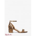 Женские Сандалии MICHAEL KORS (Cardi Flex Snake Embossed Leather Sandal) 61319-05 Camel