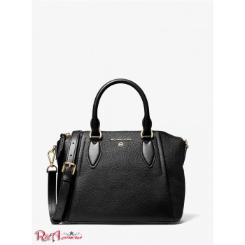 Женская Сумка Сэтчел (Sienna Medium Pebbled Leather Satchel) 61629-05 Черный