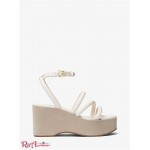 Женские Сандалии MICHAEL KORS (Hazel Leather Platform Sandal) 61309-05 Lt Кремовый